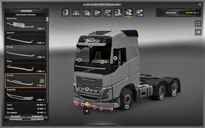 Także wygląd zewnętrzny może znacznie ulegać modyfikacji - ETS2: Modyfikacje - naprawa i modyfikacje ciężarówek - Euro Truck Simulator 2 - poradnik do gry