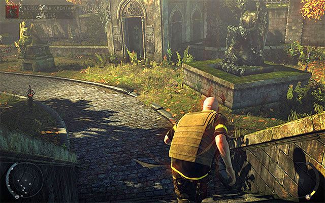 Do bramy wyjściowej z cmentarza prowadzi kilka różnych dróg - Wejście na cmentarz | 20 - Rozgrzeszenie | Solucja Hitman Rozgrzeszenie - Hitman Absolution - poradnik do gry