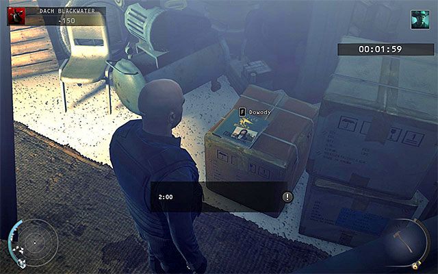 Jedyny dowód dostępny w dziewiętnastej misji gry znajduje się w zamkniętym pomieszczeniu na wyższym dachu, które odblokowuje się dzięki wykorzystaniu karty dostępu (tej z korytarza pod lądowiskiem) - 19 - Odliczanie | Wyzwania Hitman Rozgrzeszenie - Hitman Absolution - poradnik do gry