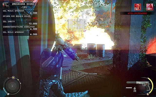 Wycofaj się w bezpieczne miejsce i zaczekaj aż w pobliżu stacji benzynowej pojawią się obie zakonnice - 14 - Atak Świętych | Wyzwania Hitman Rozgrzeszenie - Hitman Absolution - poradnik do gry