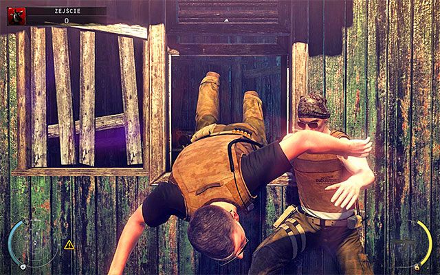 Pierwszy wariant zachowania zakłada przejście przez tutejszą okiennicę - Dotarcie do jaskiń (Zejście) | 11 - Dexter Industries | Hitman Rozgrzeszenie - Hitman Absolution - poradnik do gry