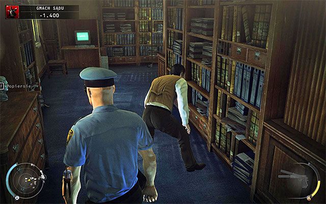 Drugi sposób to skorzystanie z przebrania woźnego sądowego - Dotarcie do cel w tradycyjny sposób (Gmach sądu) | 15 - Prawo Skurkyego - Hitman Absolution - poradnik do gry