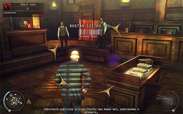 Trzeci sposób zakłada pozostanie w domyślnym stroju Hitmana - Dotarcie do cel w tradycyjny sposób (Gmach sądu) | 15 - Prawo Skurkyego - Hitman Absolution - poradnik do gry