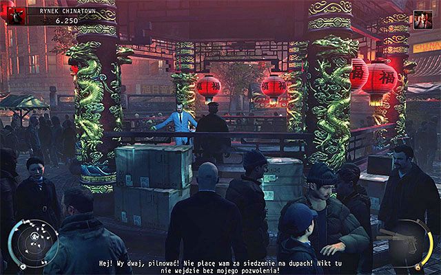 Misję tę rozpoczynasz w niepilnowanej przez nikogo alejce - Odnalezienie Króla Chinatown (Rynek Chinatown) | 2 - Król Chinatown - Hitman Absolution - poradnik do gry
