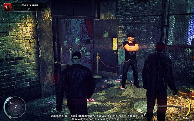 Pierwszy wariant to skorzystanie z głównego wejścia do klubu - Przedostanie się do wnętrza klubu (Klub Vixen) | 5 - Myśliwy i ofiara - Hitman Absolution - poradnik do gry