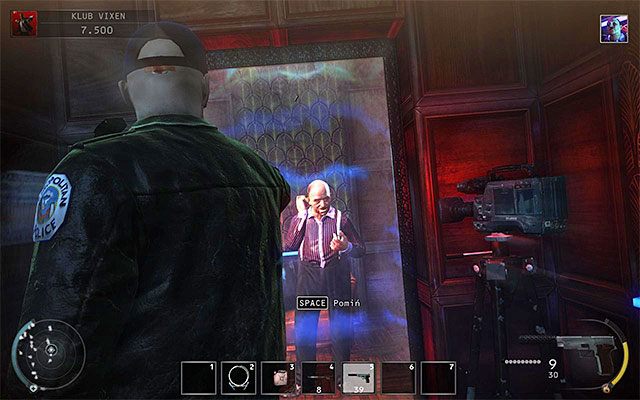 Ustaw się przy lustrze, ale NIE ATAKUJ chwilowo Doma - Zamordowanie Doma Osmonda (Klub Vixen) | 5 - Myśliwy i ofiara - Hitman Absolution - poradnik do gry