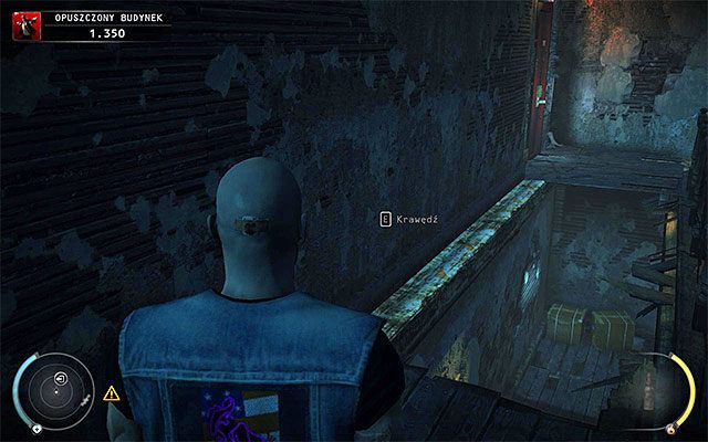 Skorzystaj ze wspomnianych wyżej schodów w celu dotarcia na jedno z wyższych pięter zniszczonego budynku - Opuszczony budynek | 5 - Myśliwy i ofiara | Solucja Hitman Rozgrzeszenie - Hitman Absolution - poradnik do gry