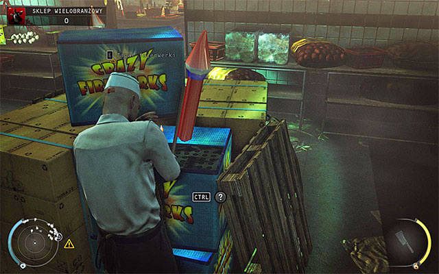 Po odkręceniu zaworu rozejrzyj się po magazynie lub po głównej części sklepu za fajerwerkami i podpal je - 5 - Myśliwy i ofiara (01 - 08) | Wyzwania Hitman Rozgrzeszenie - Hitman Absolution - poradnik do gry