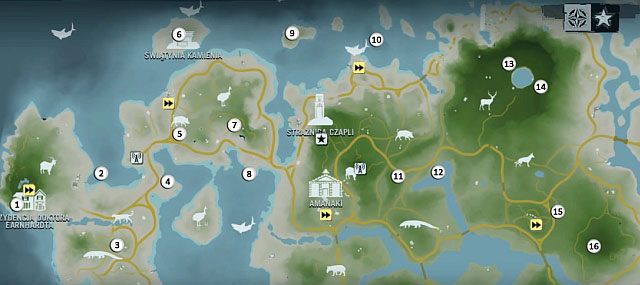 1 - Wyspa północna (północny zachód) | Przedmioty kultu (ukryte przedmioty) - Far Cry 3 - poradnik do gry