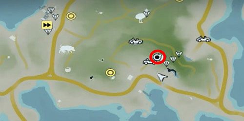 Jedź w miejsce oznaczone kółkiem na obrazku powyżej - Wyspa północna (północny zachód) | Przedmioty kultu (ukryte przedmioty) - Far Cry 3 - poradnik do gry
