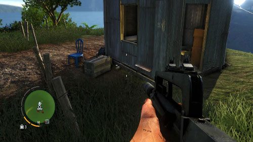 Obok domku, w miejscu oznaczonym numerem dwanaście odnajdziesz statuetkę - Wyspa południowa (północny wschód) | Przedmioty kultu (ukryte przedmioty) - Far Cry 3 - poradnik do gry