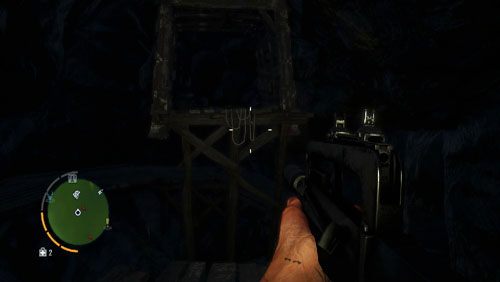 W środku podążaj po drewnianych kładkach w głąb tunelu - Wyspa południowa (południowy zachód) | Przedmioty kultu (ukryte przedmioty) - Far Cry 3 - poradnik do gry
