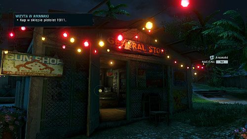 Po przebudzeniu się otrzymasz nóż, a po chwili zwiedzania wioski, pieniądze na pierwszą broń - Wizyta w Amanaki | Misje główne w Far Cry 3 - Far Cry 3 - poradnik do gry