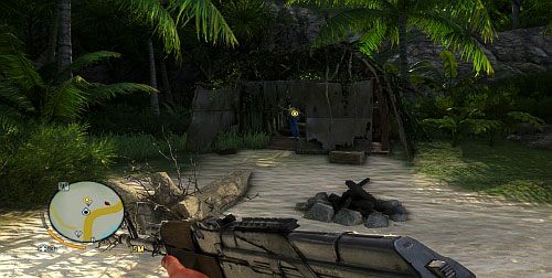 Na lewo od pokazanych fragmentów, znajdziesz szałas części samolotu, do którego wejdź - Oblicza śmierci; Uziemiony | Misje fabularne w Far Cry 3 - Far Cry 3 - poradnik do gry