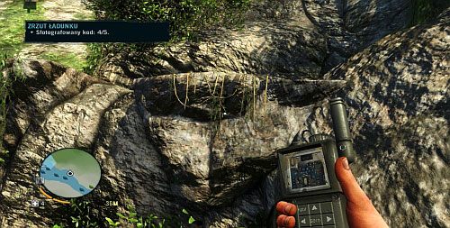 Przeskocz na kolejną półkę, z której zwisają pnącza - Zrzut ładunku | Misje fabularne w Far Cry 3 - Far Cry 3 - poradnik do gry