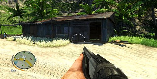 Wejdź do środka domu przy plaży, pokazanego na obrazku - Wyspa północna (południe) | Przedmioty kultu (ukryte przedmioty) w Far Cry 3 - Far Cry 3 - poradnik do gry