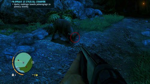 Tylko w trakcie tych misji można spotkać rzadkie zwierzęta, których skóry są potrzebne do wytwarzania najlepszych przedmiotów - Ścieżka łowcy w Far Cry 3 | Podstawy rozgrywki - Far Cry 3 - poradnik do gry