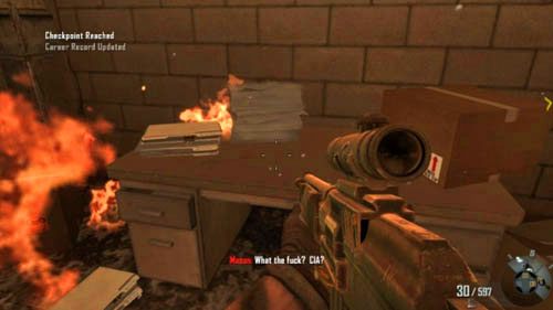 Compound thoroughly searched - learned about potential mole in CIA (Placówka dokładnie przeszukana - uzyskano informacje o potencjalnym krecie w CIA) - 04 - Time and Fate | Decyzje, konsekwencje, zakończenia - Call of Duty: Black Ops II - poradnik do gry