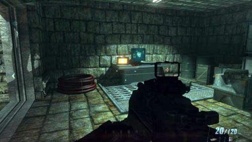 Biegnij pomiędzy wrakiem śmigłowca z prawej a ścianą po lewej - 02 - Celerium | Misje - Opis przejścia | Call of Duty Black Ops II - Call of Duty: Black Ops II - poradnik do gry