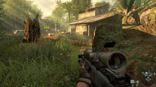 Po oczyszczeniu tego miejsca zeskocz na drogę i biegnij na południe - 04 - Time and Fate | Misje - Opis przejścia | Call of Duty Black Ops II - Call of Duty: Black Ops II - poradnik do gry