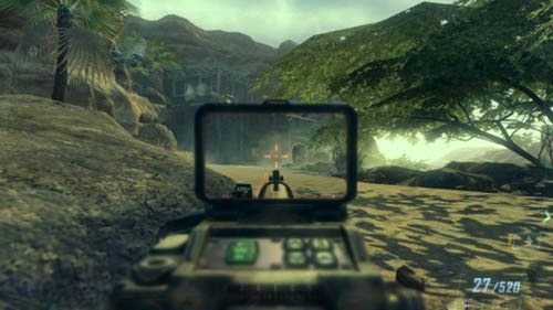 Ukryj się wraz z Salazarem przy drzewie obok skały po lewej - 08 - Achilles Veil | Misje - Opis przejścia | Call of Duty Black Ops II - Call of Duty: Black Ops II - poradnik do gry