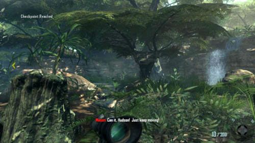 Kiedy położysz Woodsa na ziemi, poszukaj karabinu snajperskiego - stoi oparty o schowek z napisem Access, w którym znajdziesz wnyki - 01 - Pyrrhic Victory | Misje - Wyzwania | Call of Duty Black Ops II - Call of Duty: Black Ops II - poradnik do gry