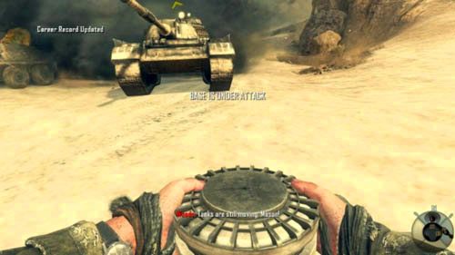 Dzięki temu dotrzesz do bazy przed czołgami i będziesz mógł porozstawiać miny (obrazek powyżej) - 03 - Old Wounds | Misje - Wyzwania | Call of Duty Black Ops II - Call of Duty: Black Ops II - poradnik do gry