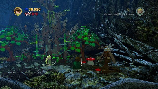 W lokacji, gdzie budzimy drzewca; idziemy w prawą stronę i niszczymy niewielki drewniany totem - Tropem Hobbitów | Znajdźki | LEGO The Lord of the Rings - LEGO The Lord of the Rings: Władca Pierścieni - poradnik do gry