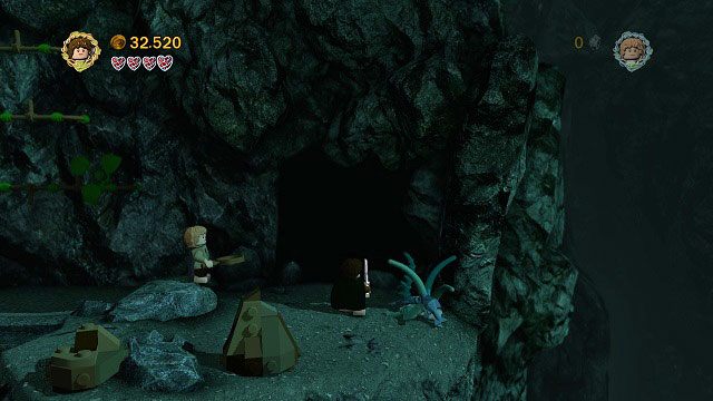 #4 Po drugiej ścianie do wspinaczki, gdy skorzystamy z ciasnego tunelu - Tajne Schody | Znajdźki | LEGO The Lord of the Rings - LEGO The Lord of the Rings: Władca Pierścieni - poradnik do gry