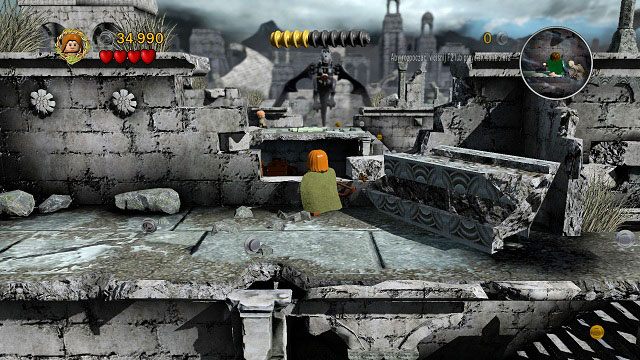 Ponownie napotkamy na swojej drodze Nazgula dosiadającego latającej bestii - Osgiliath | Opis przejścia - Akt II | LEGO The Lord of the Rings - LEGO The Lord of the Rings: Władca Pierścieni - poradnik do gry
