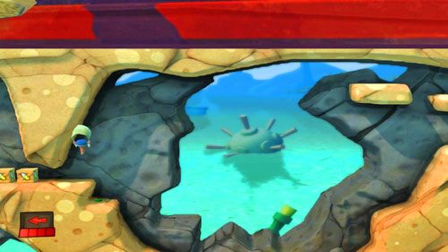 Pierwszą z łamigłówek drugiego rozdziału rozpoczynamy od zebrania skrzyni ze Spadochronem - Plaża | Łamigłówki | Worms Revolution - Worms: Revolution - poradnik do gry