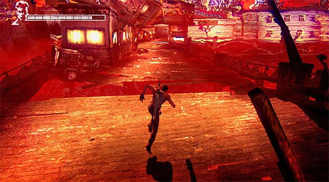 Przygotuj się, bo czeka Cię tu scena ucieczki - Przeprawa przez pierwszą część lunaparku | 1 - Found (Odnaleziony) - DMC: Devil May Cry - poradnik do gry