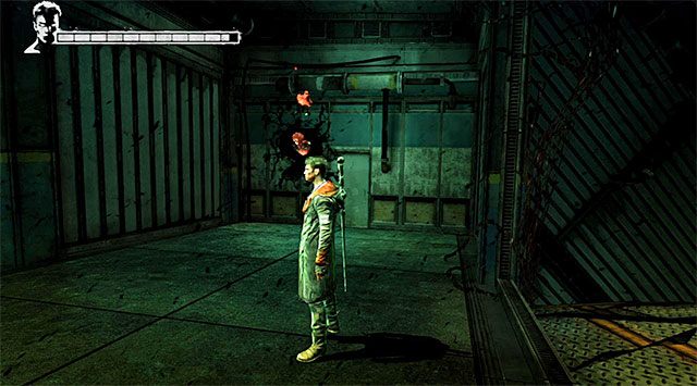 Tuż po rozprawieniu się z potworami skorzystaj z demonicznej przyciągarki - Przeprawa przez drugi magazyn | 5 - Virility | DMC Devil May Cry - DMC: Devil May Cry - poradnik do gry