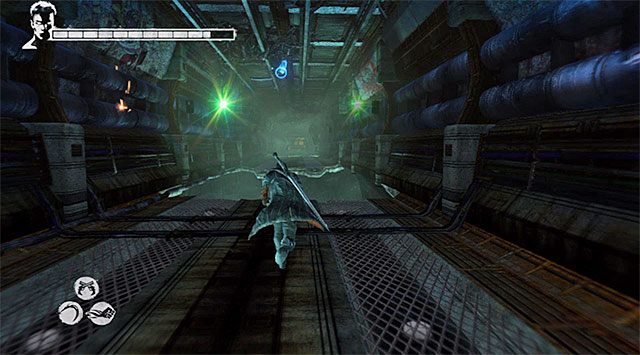 Po zakończonej bitwie zlokalizuj tunel kolejowy prowadzący w stronę jednookiego więźnia, dla którego odzyskałeś skradzione oko - Powrót do miejsca startu | 8 - Eyeless (Ślepiec) | DMC Devil May Cry - DMC: Devil May Cry - poradnik do gry