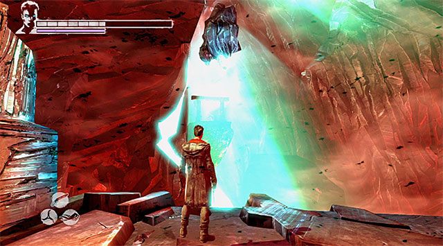 Możesz już ustawić się w pokazanym na powyższym screenie miejscu - Przeprawa przez trzecią część pieca dusz | 17 - Furnace of Souls (Dusze w ogniu piekielnym) - DMC: Devil May Cry - poradnik do gry