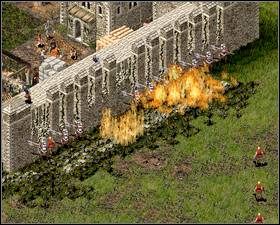 Na początek małe wyjaśnienie, ujęcia ukazane na zdjęciach powyżej są ze zmienionej kamery, zalecam zrobić podobnie, bo walka z domyślnej jest bardzo utrudniona - Misja XVII - Wędzony boczek wieprzowy | Kampania i misje dodatkowe w Twierdza - Twierdza - poradnik do gry