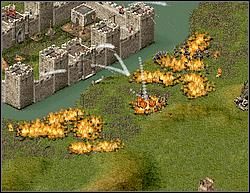 Zaznacz jeden oddział pałkarzy (około 100) i wyślij pod mury, po 30 w krańce i pozostałych na środek - Misja XVIII - Koniec Wieprza | Kampania i misje dodatkowe w Twierdza - Twierdza - poradnik do gry