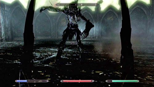 Kiedy trafisz do tunelu z wirującymi kartkami, przedostań się na jego drugą stronę i uruchom przełącznik - Learn the hidden knowledge of Epistolary Arumen [Poznaj ukrytą wiedzę zawartą w Espistolary Arumen] | Ogrodnik ludzkości - The Elder Scrolls V: Skyrim - Dragonborn - poradnik do gry