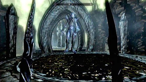 W korytarzu spotkasz dwóch Seekerów - już wiesz, jak z nimi walczyć - Learn the hidden knowledge of Epistolary Arumen [Poznaj ukrytą wiedzę zawartą w Espistolary Arumen] | Ogrodnik ludzkości - The Elder Scrolls V: Skyrim - Dragonborn - poradnik do gry