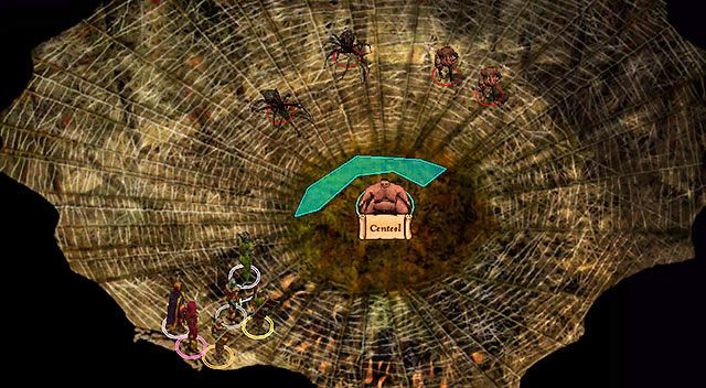 Uważając na liczne pułapki zastawione w lesie, udaj się do gniazda pająków [1] - Pająki w Kniei Otulisko | Rozdział 4 - zadania poboczne | Solucja Baldurs Gate - Baldurs Gate: Enhanced Edition - poradnik do gry