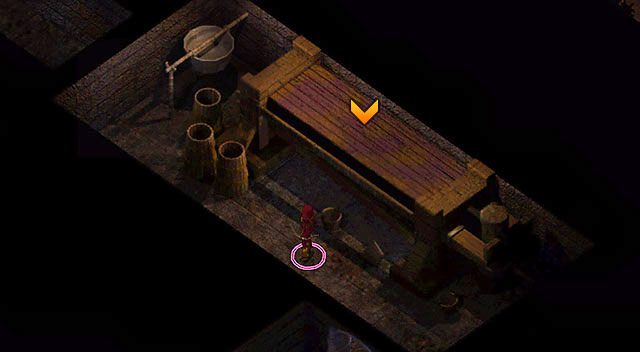 Podejdź do prasy [13] i kliknij raz, aby otrzymać Wino - Wieża Durlaga- Labirynt Durlaga (poziom 1-2) | Opowieści z Wybrzeża Mieczy - Baldurs Gate: Enhanced Edition - poradnik do gry