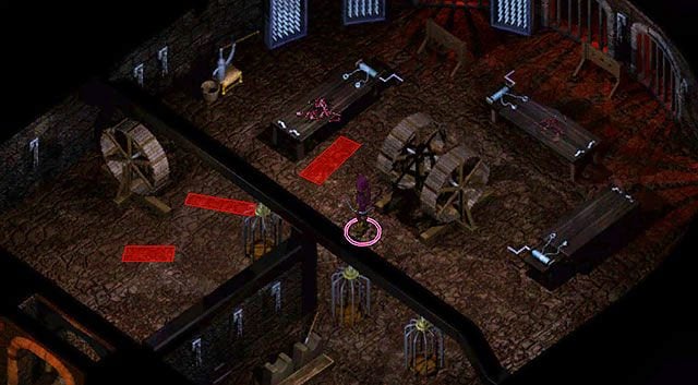 Przejdź do sali tortur [7] i rozbrój wszystkie znajdujące się w niej pułapki, aby reszta drużyny mogła spokojnie tędy przejść - Wieża Durlaga- Labirynt Durlaga (poziom 1-2) | Opowieści z Wybrzeża Mieczy - Baldurs Gate: Enhanced Edition - poradnik do gry