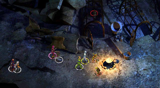 Po wyjściu ze świątyni znajdziesz się w jaskini, w której mnisi przetrzymują w klatkach [1] różne bestie - Rasaad | Postacie i zadania z Enhanced Edition | Solucja Baldurs Gate - Baldurs Gate: Enhanced Edition - poradnik do gry