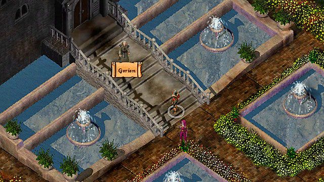 Kiedy będziesz już uzbrojony po zęby i gotowy do drogi, odszukaj Goriona [I], który stoi u bram gmachu w centralnej części Candlekeep - Prolog - zadanie główne - Odszukaj Goriona | Prolog Baldurs Gate - Baldurs Gate: Enhanced Edition - poradnik do gry
