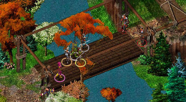 Udaj się teraz w stronę pomostu, prowadzącego do zabudowań w punkcie [1] - Sparaliżowanie kopalni w Kniei Otulisko | Rozdział 4 - zadania główne - Baldurs Gate: Enhanced Edition - poradnik do gry