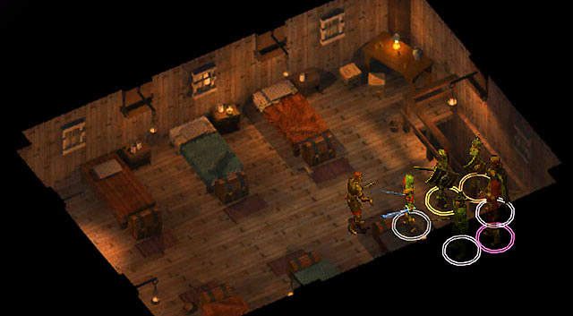 W barakach [1] natkniesz się na kolejnych gwardzistów - Sparaliżowanie kopalni w Kniei Otulisko | Rozdział 4 - zadania główne - Baldurs Gate: Enhanced Edition - poradnik do gry