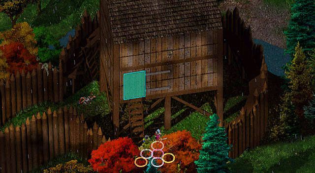 Na końcu palisady znajdziesz wejście do szybu kopalni [2] - Sparaliżowanie kopalni w Kniei Otulisko | Rozdział 4 - zadania główne - Baldurs Gate: Enhanced Edition - poradnik do gry