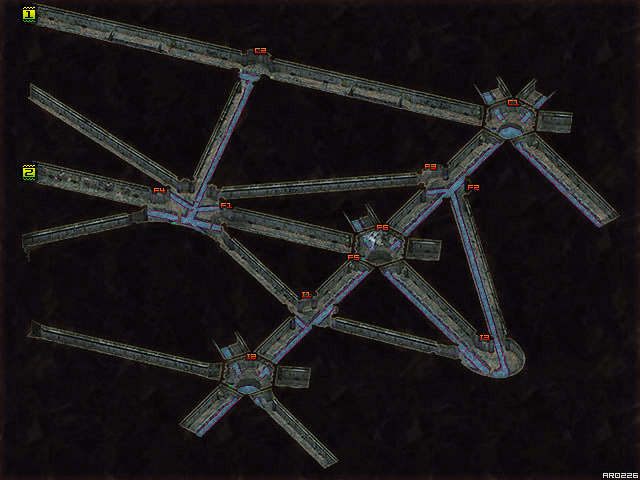 W następnej części kanałów musisz jedynie przejść z punktu [1] do punktu [2] - Sarevok rośnie w siłę | Rozdział 7 - zadania główne i poboczne | Baldurs Gate - Baldurs Gate: Enhanced Edition - poradnik do gry