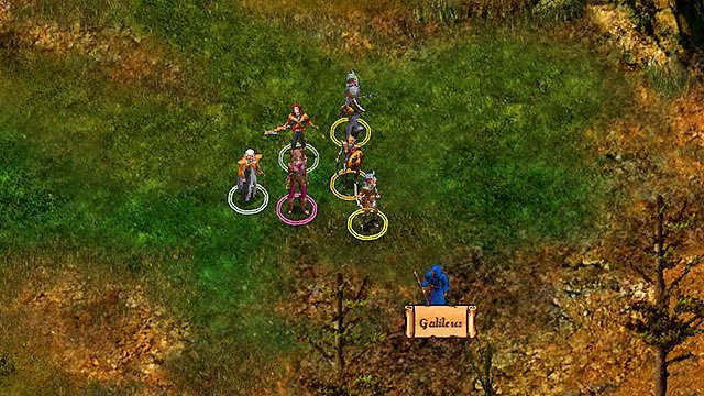 Na wschód od świątyni spotkasz Galileusa [A], który obserwuje nieboskłon - Podróż do Nashkel | Rozdział 1 - zadania główne | Solucja Baldurs Gate - Baldurs Gate: Enhanced Edition - poradnik do gry