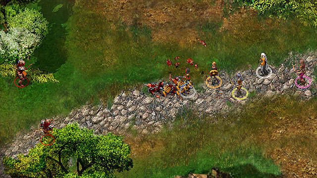 Obok traktu, Hobgobliny rozbiły obóz [1] i zasadzają się na podróżnych - Podróż do Nashkel | Rozdział 1 - zadania główne | Solucja Baldurs Gate - Baldurs Gate: Enhanced Edition - poradnik do gry